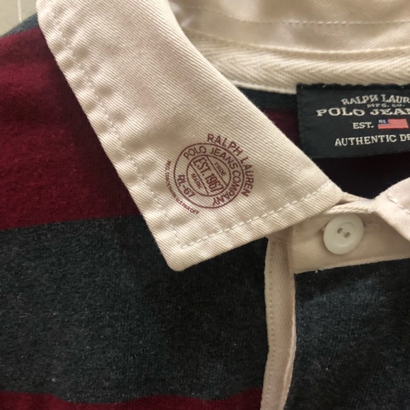 Vintage Ralph Lauren Polo Shirt. Sz. Large - Picture 3 of 6